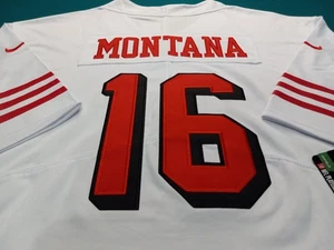 JOE MONTANA CUSTOM *XL* THROWBACK SHADOW #'S JERSEY, SEWN! - Picture 1 of 4