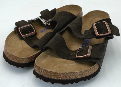 Sandalias Birkenstock Arizona de gamuza moca para hombre talla 11 EE. UU. 44 UE Foto 1 de 4
