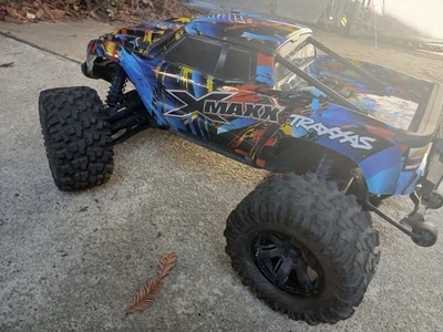 Traxxas X-Maxx 8S 4WD Brushless RTR Monster Truck (Blue) [TRA77096-4-BLUE] - Image 1 of 4