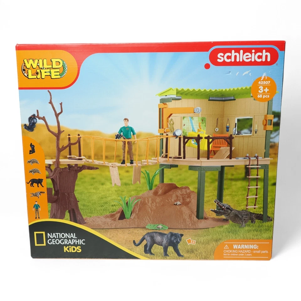 Schleich® Wild Life 42507 Abenteuerstation | National Geographic Kids | Spielset