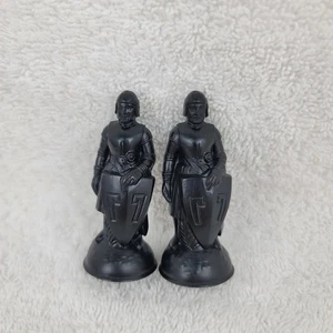Schachfiguren Lowe 1959 2 Bauern schwarz 2,5" Vintage ANRI Top Zustand gereinigt - Bild 1 von 24