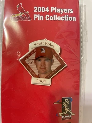 2004 St. Louis Cardinals Player Pin – Scott Rolen Post Dispatch NIP - Image 1 of 4