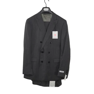 Calvin Klein X Charcoal Gray Wool Men's Pantsuit 42R 2-Piece Coat & Pants - Picture 1 of 15