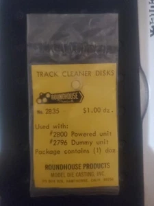 Roundhouse HO #2835, Track Cleaner Kit, Cleaning Disks For Track Cleaner Car - Picture 1 of 2