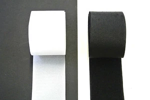 Sew On Hook And Loop Tape White Black Interlocking Tape x1 x2 x5 x10 x25 Metres - Picture 1 of 9