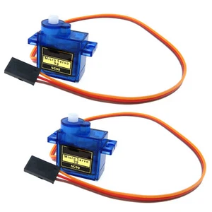 2 x SG90 Micro Servo Motor for RC Robot Arm Airplane Drone Boat Code Controller - Picture 1 of 9