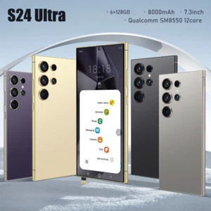 Smartphone Android 13 S24 Ultra 7.3" Desbloqueado de fábrica 6+128 5G Teléfono móvil - Imagen 1 de 33