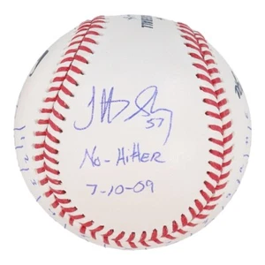 Jonathan Sanchez Signed No Hitter Box Score Baseball Jsa  - Picture 1 of 5