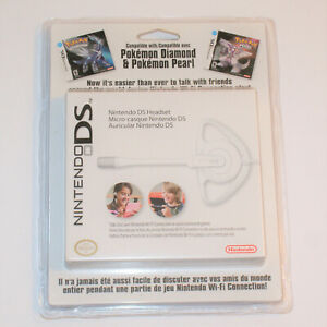 Nintendo DS Ear Hook Headset and Microphone Official White New Sealed