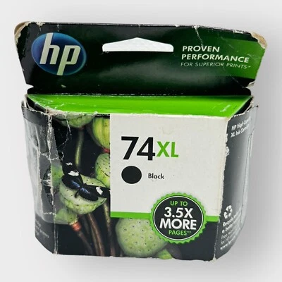 HP 74XL черный высокопроизводительный чернильный картридж (CB336WN140) срок годности 2013 НОВЫЙ - Изображение 1 из 2