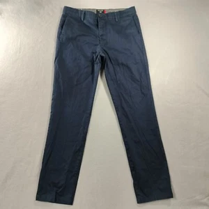 Pantalone uomo Dockers slim fit piatto davanti blu kaki taglia reale 32x31 - Foto 1 di 8
