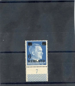 KURLAND MI 3wz **F-VF NH 1945 6/20pf COBALT, PLATE SINGLE, $150 - Picture 1 of 1