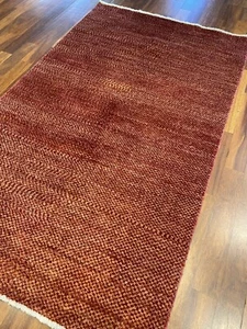 3x5 Modern Gabbeh Kariert Orientalisch Geometrisch Vorleger Handgeknüpft Carpet - Bild 1 von 8