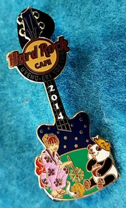 UYENO-EKI TOKYO GIANT PANDA GEISHA GIRL KIMONO GUITAR 2014 Hard Rock Cafe PIN LE - Picture 1 of 1
