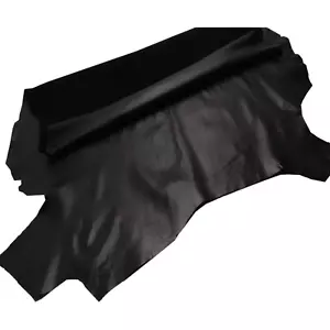 Dark Brown Black Leather Lambskin Hide, Soft Sheepskin Upholstery Fabric for DIY - Picture 1 of 7