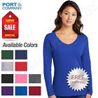 Port & Company Women's Long Sleeve V-Neck Fan Favorite T-Shirt LPC450VLS