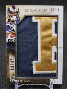 2014 Immaculate Logos Tre Mason RC Jumbo Prime Patch #'d 1/19 Los Angeles Rams - Picture 1 of 2