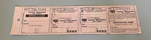 Vintage 1963 Pacific Trailways Bus Ticket Sample No. 155004 - Picture 1 of 2