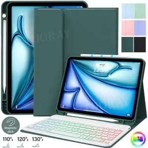 Backlit Keyboard Case Cover For iPad 6th 7th 8th 9th 10th Gen Air 3 4 5 6 Pro 11 - Picture 1 of 47