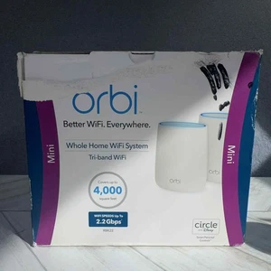 Netgear Orbi Whole Home Mesh Wifi System with Tri-Band RBK22-100NAS 2pk - Picture 1 of 15
