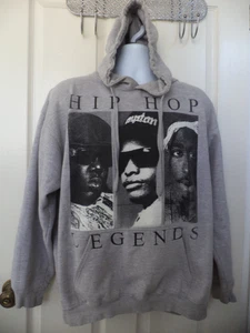 Hip Hop Legends Hoodie Sweatshirt Tupac Biggie Eazy-E Men's Size L - Picture 1 of 9