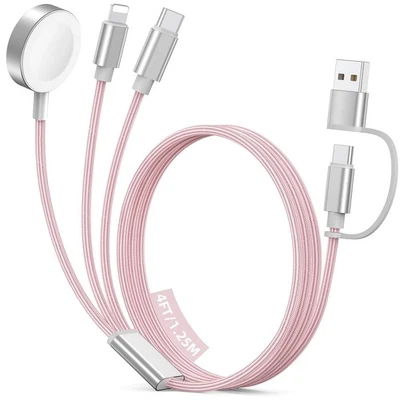 Travel Essentials para Cargador Apple Watch, Cable USB C 3 en 2 para Tipo C/L-Po... Foto 1 de 4