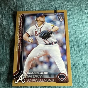 25 Topps Update Spencer Schwellenbach Rookie Debut - Rookie Logo - Gold /2025 - Bild 1 von 2
