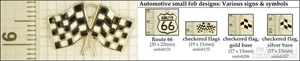 Automotive sign & symbol decorative fobs, various designs & keychain options - Picture 1 of 6