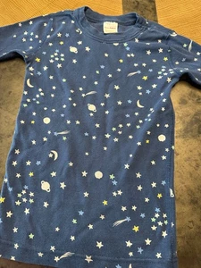 HANNA ANDERSSON MOON STAR PAJAMA SHIRT BOYS 6 7 120 - Picture 1 of 3