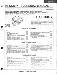 Sharp Original Service Manual für DAT RX-P 1H - Picture 1 of 1