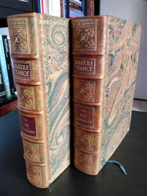 Anatole France - 'La vie Littéraire' chez Calmann-Lévy 1926, 2 vol. reliés tb - Photo 1/4