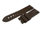 24Mm 22Mm Brown Rubber Silicone Diving Strap Band Fit Panerai Officine Watches