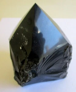 Varita de punta natural de obsidiana cristal piedra preciosa grado A 95 mm MÉXICO - Imagen 1 de 6
