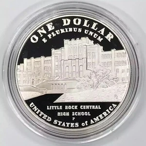 2007 P Little Rock High School Silver Dollar Gem Proof - Picture 1 of 2