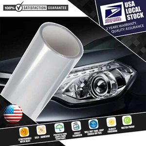 Car Accessory Clear Headlight protector Film Bumper Lamp Protection Wrap Sticker - Picture 1 of 11