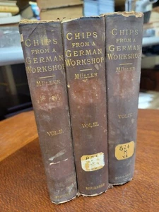 Chips from a German Workshop- Vol 2-3-4, Max Muller, 1890, Scribners (3 books) - Bild 1 von 16