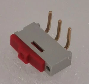 09-10201-02 EAO Secme Slide Switch Red Right Angle SPDT On-On 1K2 500 mA - Picture 1 of 2