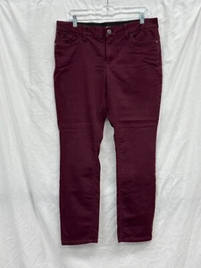 Liz Claiborne Classic Burgundy Red Casual Pants Women's Size 12 - Picture 1 of 8
