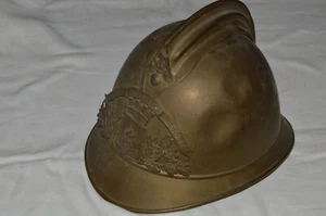 CASQUE SAPEURS POMPIERS Mle 1895-VILLAGE ESCLES (VOSGES)-FIREMEN HELMET M.1895 - Picture 1 of 6