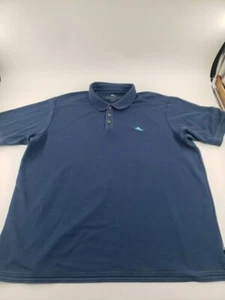 Tommy Bahama Polo Shirt MENS XXL Blue Pima Cotton B1 - Picture 1 of 12