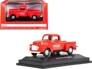 1948 Ford F1 Pickup Truck Coca-Cola Red 1/72 Diecast Model Car by Motorcity - Picture 1 of 12