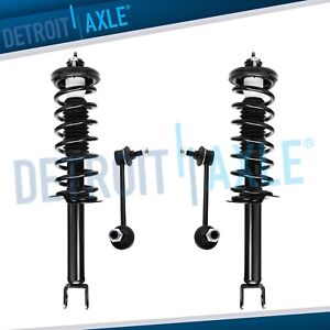 4pc Rear Strut w/ Coil Spring Assembly + Sway Bars for 2008-2012 Honda Accord