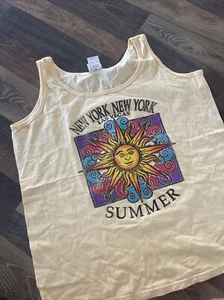 New York New York Casino Las Vegas Tank Top Size XL Yellow - Picture 1 of 10