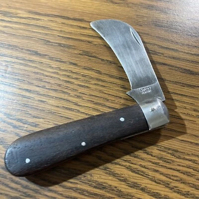 老式 ATCO 日本 Hawkbill 小刀木柄 — 第 1/4 张图片