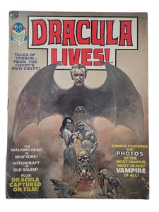 DRACULA LIVES #1 Marvel 1973. Boris Vallego Cover! Origin Of Dracula VG- RANGE - Picture 1 of 24