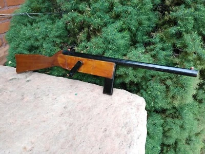 Cool Vintage Wooden Folk Art Rattling Browning Machine Gun Rifle - Image 1 of 4