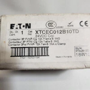Eaton XTCEC012B10TD DILM12-10 Contactor 24VDC COIL - Picture 1 of 1