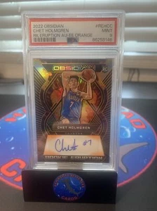 2022 Obsidian Chet Holmgren Rookie Eruption Orange PSA 9 - Picture 1 of 3