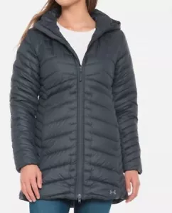 Under Armour ColdGear Reactor Parka Jacket Stealth Gray Women's S 1297102 008 - Picture 1 of 2