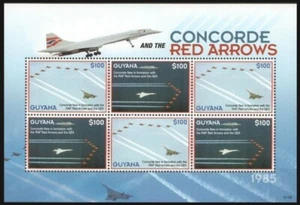 Guyana 2007 MNH SS, Concorde Red Arrows, War Planes - Picture 1 of 1